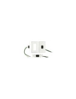 Metra - IEC Wall Plate White w/Pigtail