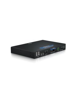 BLUSTREAM - IP Multicast UHD Video RX 1Gb Scaler 2ch Dante TX/RX, Dual RJ45 & SFP Ports IR RS-232