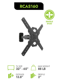 KANTO - Single Stud Articulating TV Mount